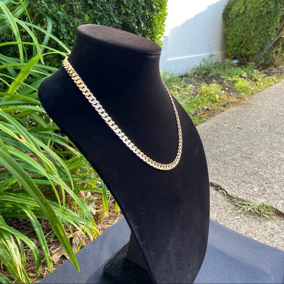 Gold Chain Cuban Link 20in 7mm - Picture 2 of 6